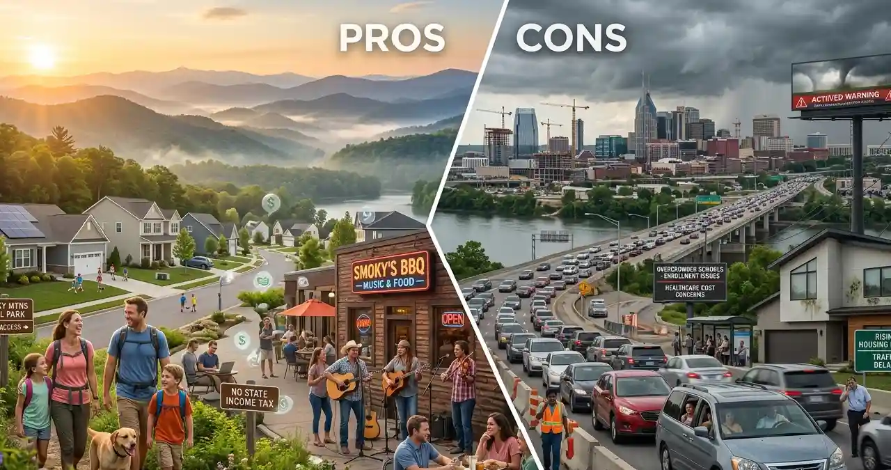 Read more about the article Pros and Cons of Living in Tennessee Before Moving