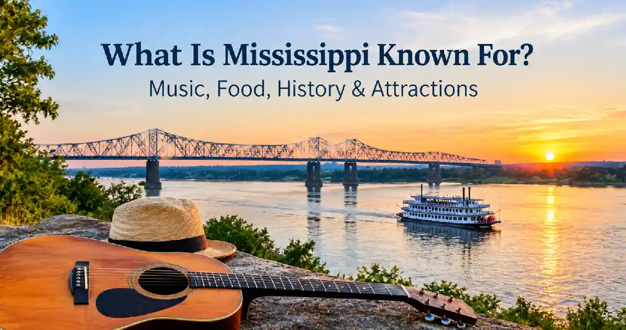 Read more about the article What Is Mississippi Known For? Music, Food, History & Attractions