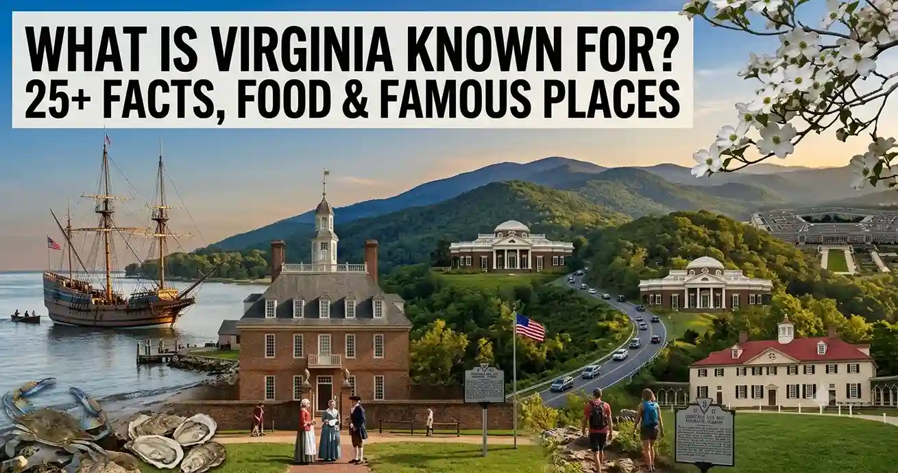 Read more about the article What Is Virginia Known For? 25+ Facts, Food & Famous Places